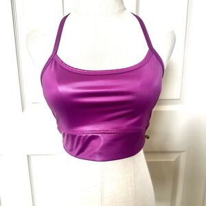 Electric & Rose purple crop top